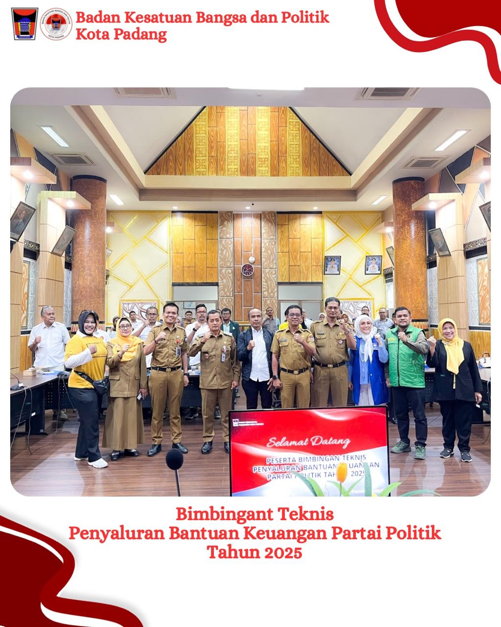 Bimbingan Teknis Penyaluran Bantuan Keuangan Partai Politik Tahun 2025